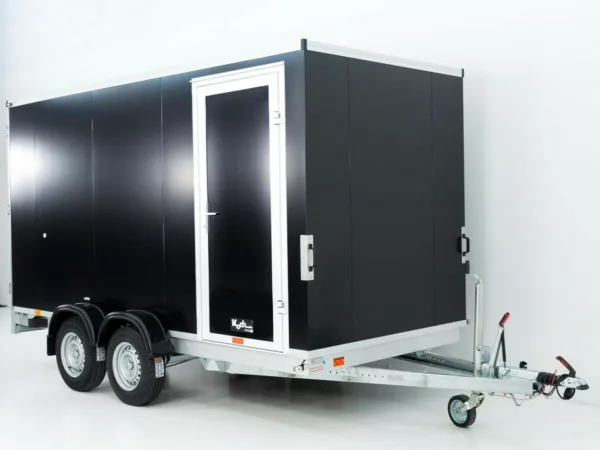 Vezeko Kofferanhänger 204x405cm Höhe:205cm 2,7t | Tür | schwarz – Bild 5