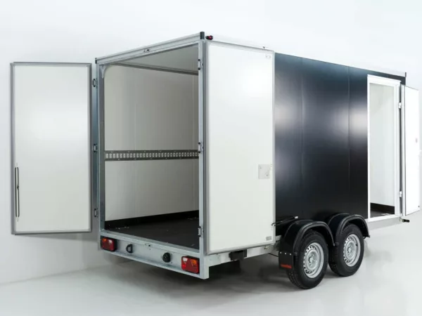 Vezeko Kofferanhänger 204x405cm Höhe:205cm 2,7t | Tür | schwarz – Bild 6