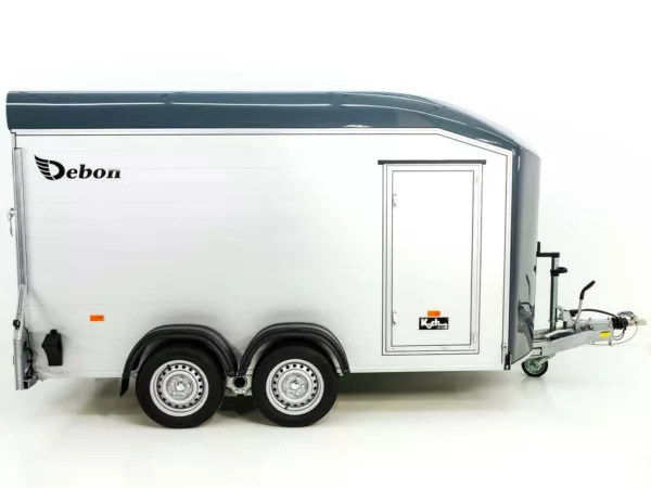 Debon Kofferanhänger Roadster C700 179x378 Höhe:201cm 2,6t|Alu|Polybug|Tür|grau – Bild 4