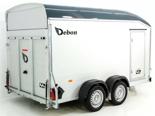 Debon Kofferanhänger Roadster C700 179x378 Höhe:201cm 2,6t|Alu|Polybug|Tür|grau – Bild 6