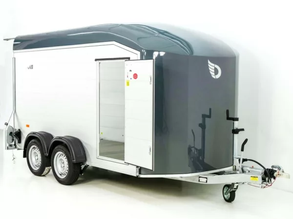 Debon Kofferanhänger Roadster C700 179x378 Höhe:201cm 2,6t|Alu|Polybug|Tür|grau – Bild 10