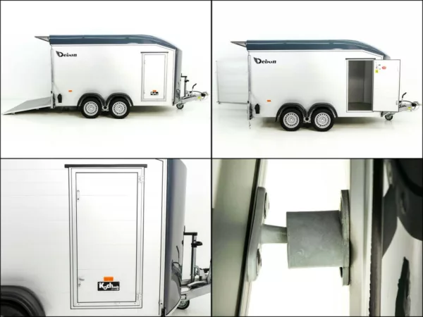 Debon Kofferanhänger Roadster C700 179x378 Höhe:201cm 2,6t|Alu|Polybug|Tür|grau – Bild 12