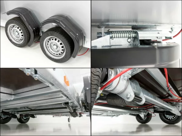 Vezeko Koffer-Absenkanhänger 167x400cm Höhe:210cm 3,5t|silber – Bild 13