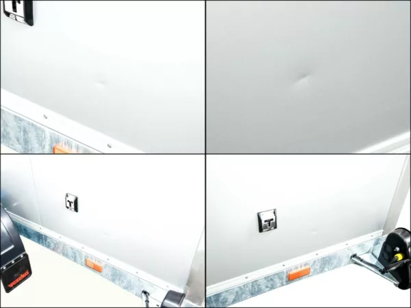 Vezeko Koffer-Absenkanhänger 157x344cm Höhe:210cm 2,7t|Tür|E-Pumpe|silber – Bild 15