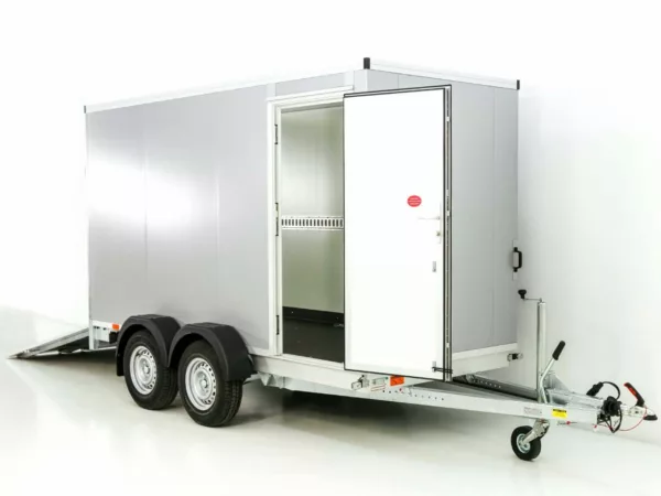 Vezeko Kofferanhänger 152x355cm Höhe:193cm 2,7t|Tür|Rampe|silber – Bild 5