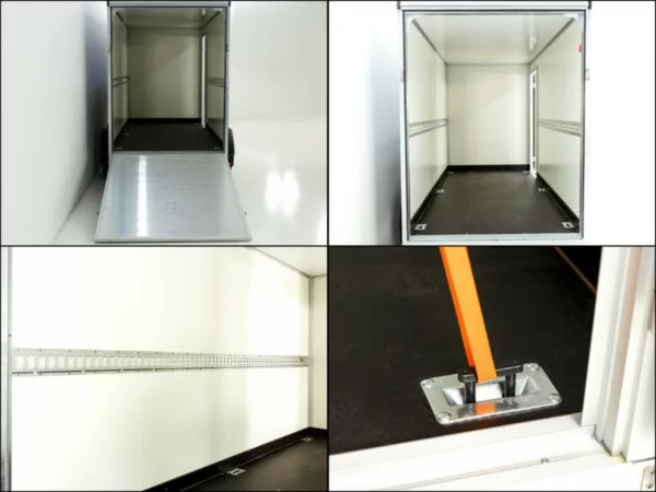 Vezeko Kofferanhänger 152x355cm Höhe:193cm 2,7t|Tür|Rampe|silber – Bild 12