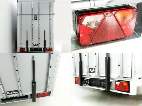 Vezeko Kofferanhänger 152x355cm Höhe:193cm 2,7t|Tür|Rampe|silber – Bild 13