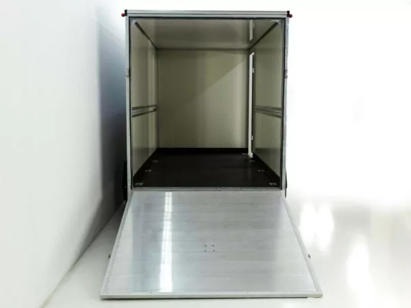 Vezeko Kofferanhänger 184x405cm Höhe:205cm 2,7t|Rampe|Tür|silber – Bild 6